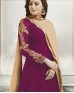 Designer Magenta Gown With banglori silk jacket