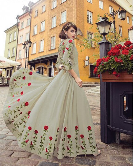 Colorful Amazing Imperial Gown style Anarkali 