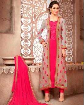 Designer Georgette Suit With Heavy Embroidery Salwar