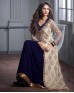 Amazing Designer Royal Blue Gown And Anarkali
