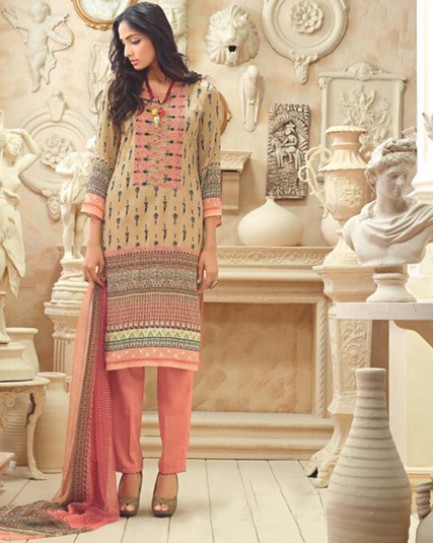 Designer Cotton Silk Salwar Kameez 