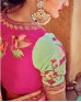 Amazing Designer Silk Saree With Net Skirt
