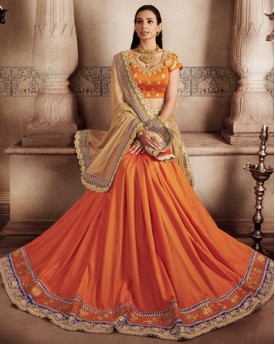 Designer Beige Color Saree With Cutwork Lace