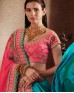 Designer Pink Color Chiffone Saree Pink Blouse