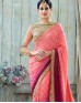 Amazing pitch and maroon heavy work saree