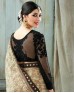 Golden and Black Saree with amazing net Blouse 