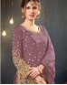 Lavender Mirror Work Salwar Suit